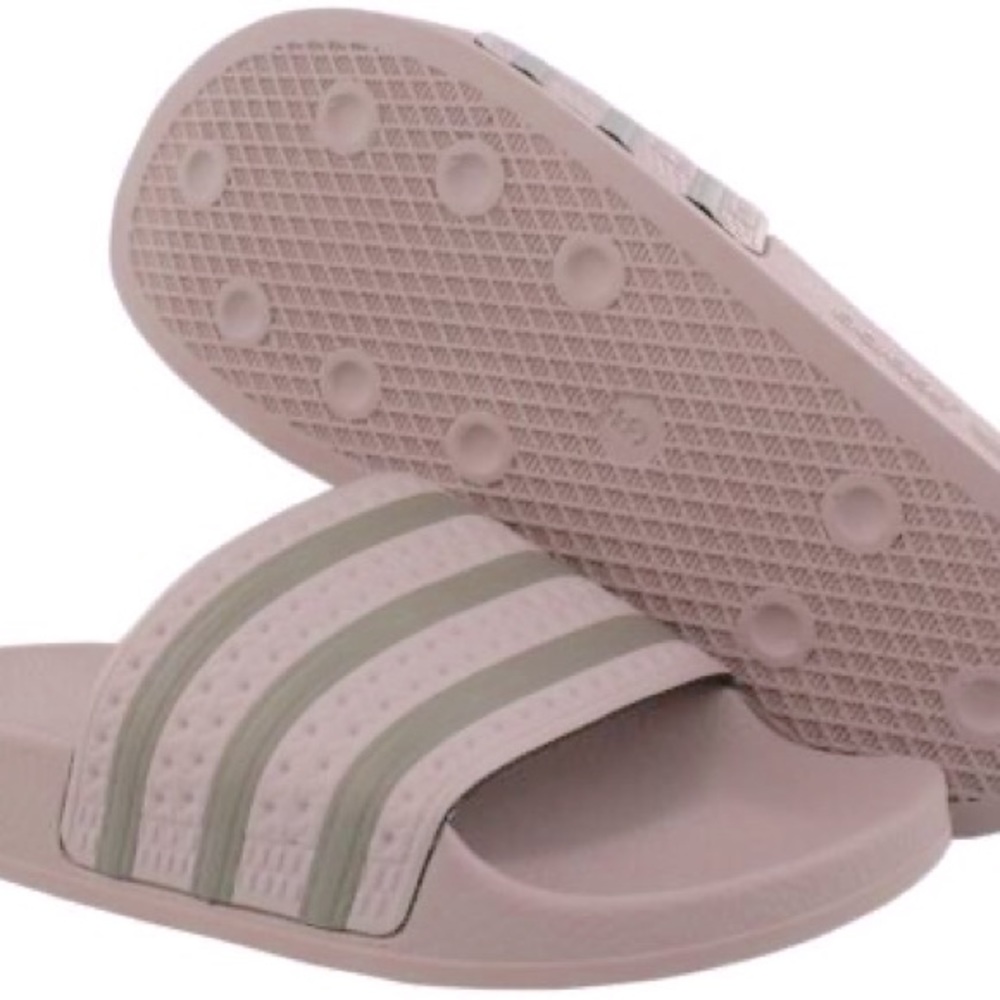 Adidas Adilette Slides- Clay / Grey